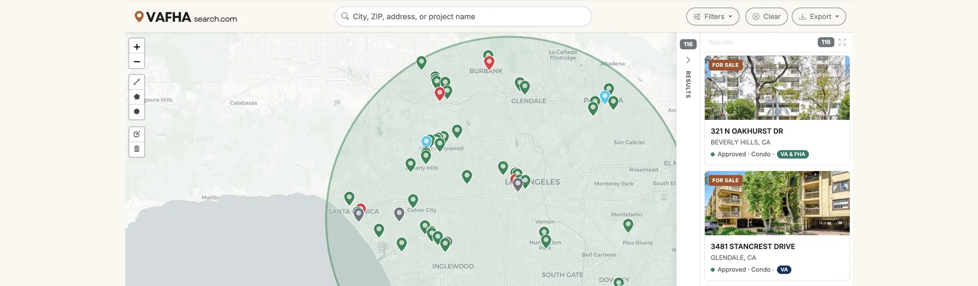 Condo and townhome exteriors representative of properties tracked in the registry